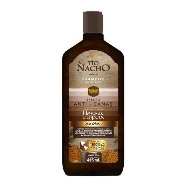 TIO NACHO - Tío Nacho Shampoo Anti-Canas Henna Egipcia 415 ML