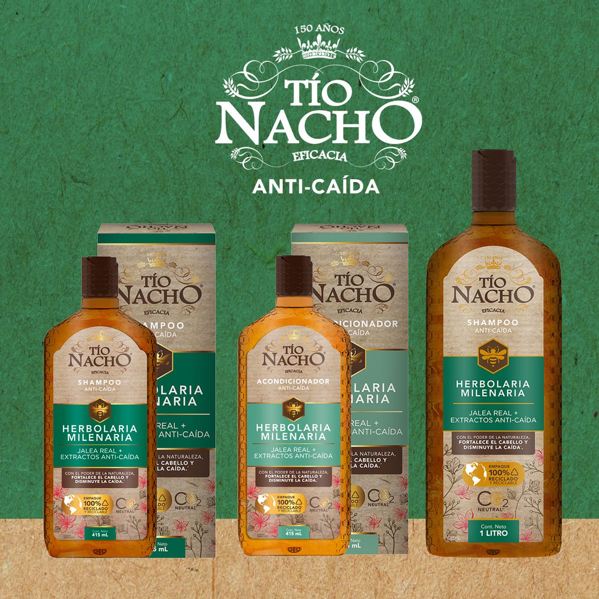 TIO NACHO - Shampoo Tío Nacho Herbolaria 415 ML