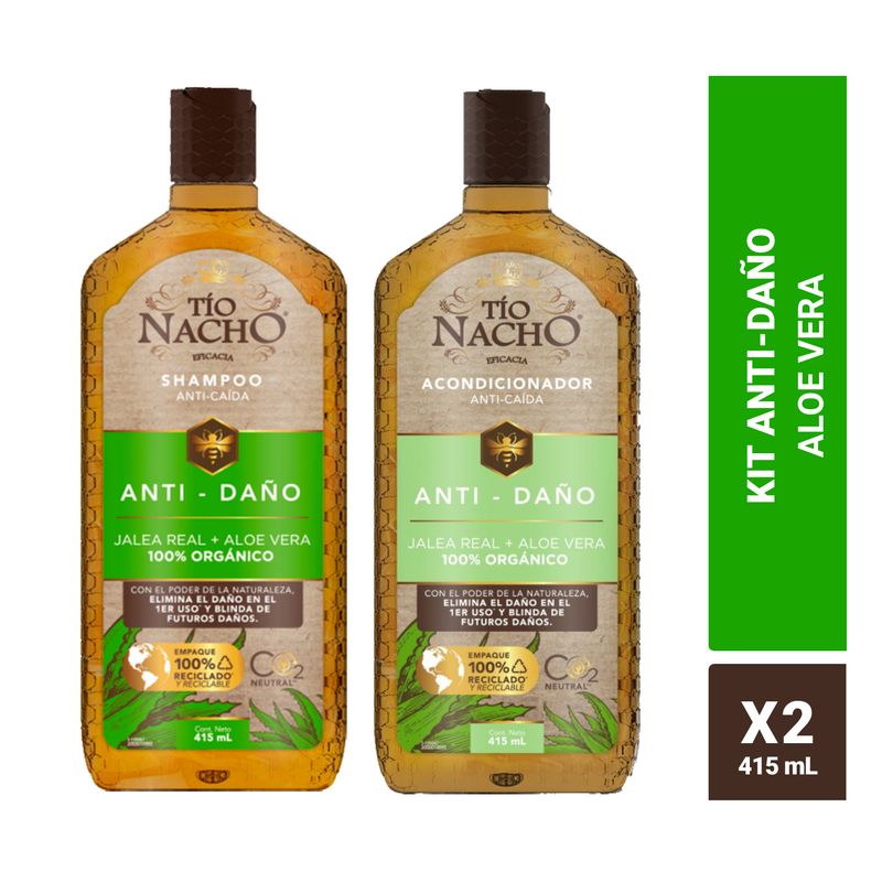 TIO NACHO - Pack Shampoo Tío Nacho Aloe Vera + Acondicionador