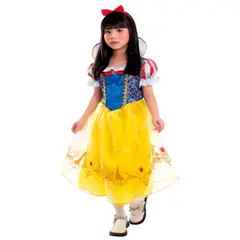 GENERICO - Disfraz Infantil Blanca Nieves Niña 3-4 años