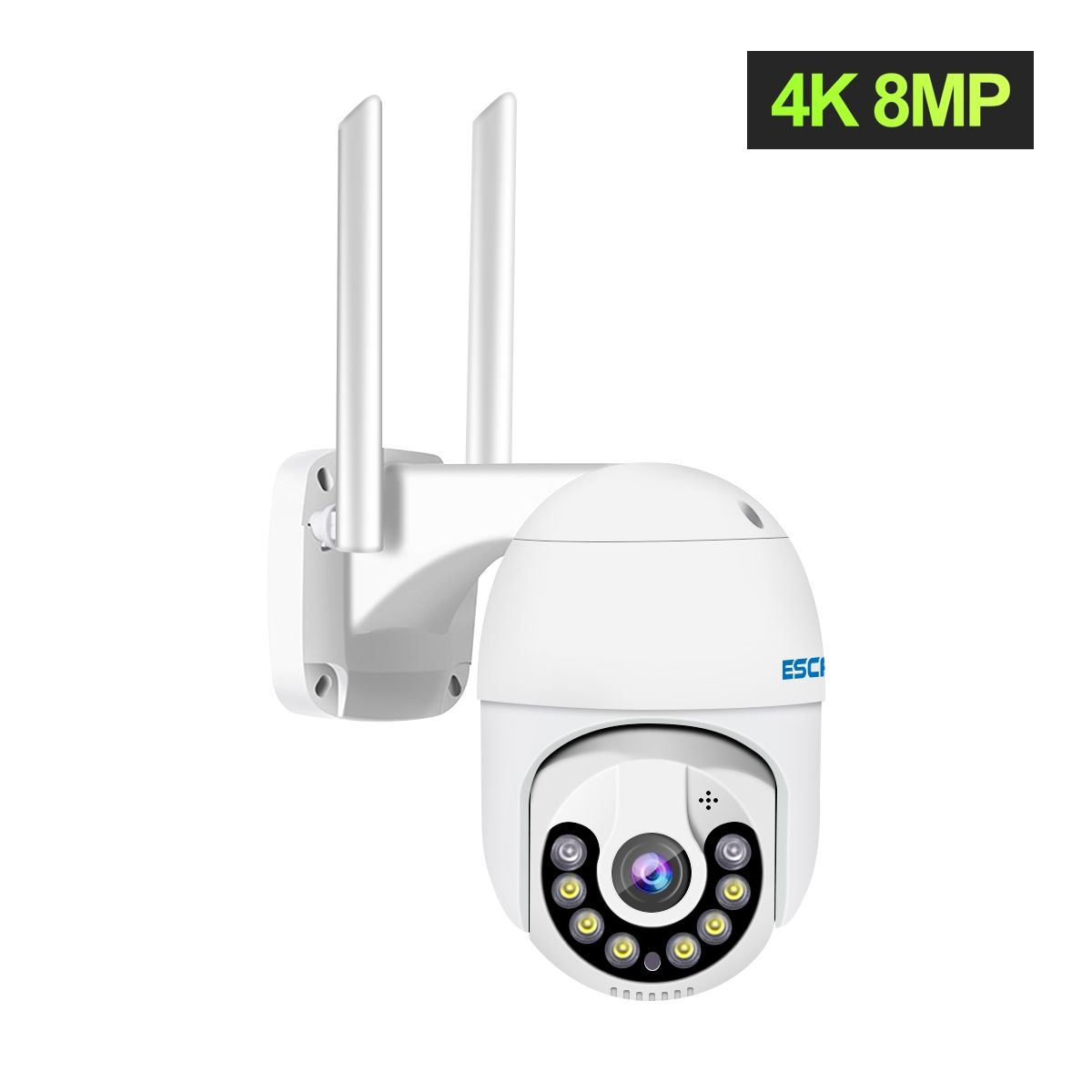 ESCAM - Cámara IP WIFi Exterior 8MP 4K UHDV H265 Escam QF800