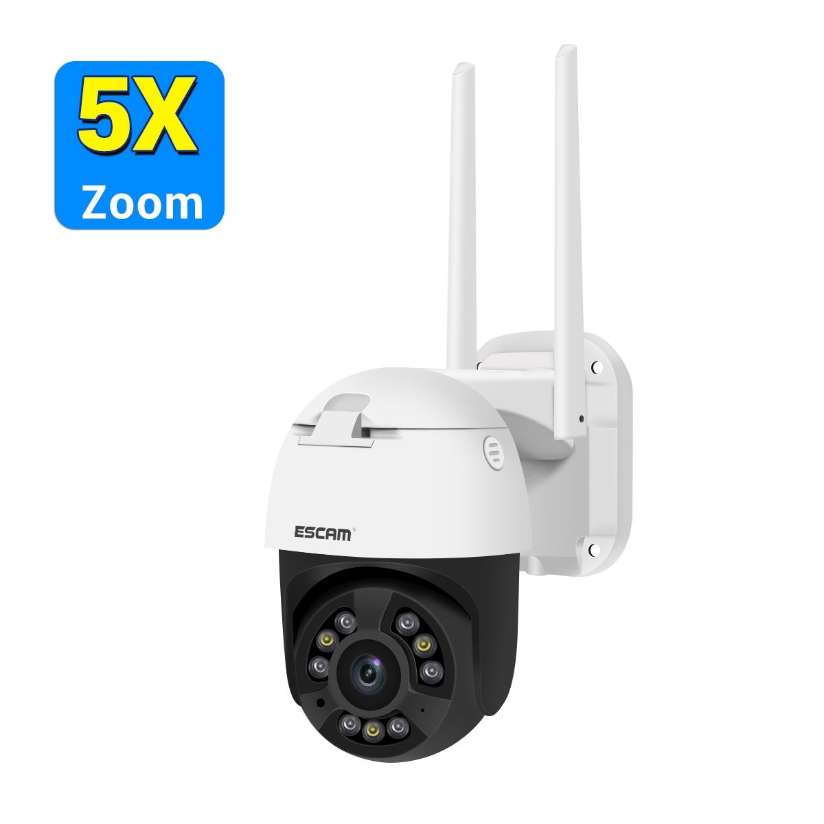 ESCAM - Cámara IP Wifi exterior 2K 2048 5MP 5x zoom ESCAM QF558