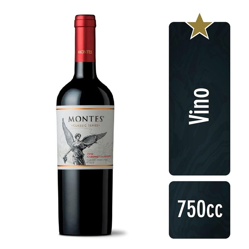 MONTES - Vino Montes Classic Series Cabernet Sauvignon 750cc 1 Unidad MONTES
