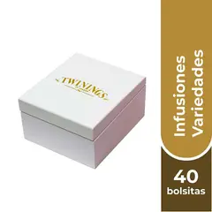 TWININGS - Caja de madera Infusiones 4 espacios (40 Bolsitas)