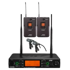 JTS - Sistema Dual Solapa RU-8012DB/RU-850LTB+CM501 - Negro