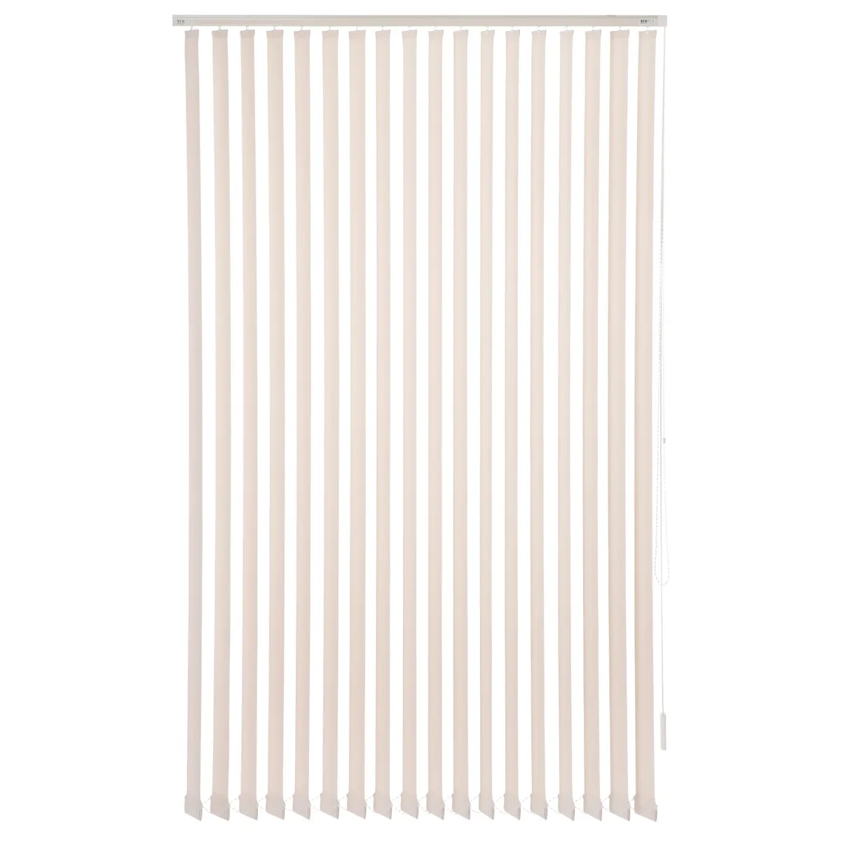 BERTEX - Cortina Vertical Screen 205cm ancho x 230cm alto Persiana Beige BERTEX