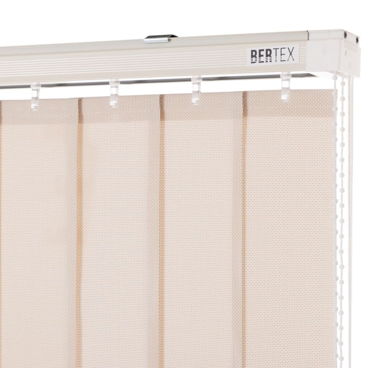 BERTEX - Cortina Vertical Screen 175cm ancho x 230cm alto Persiana Beige BERTEX