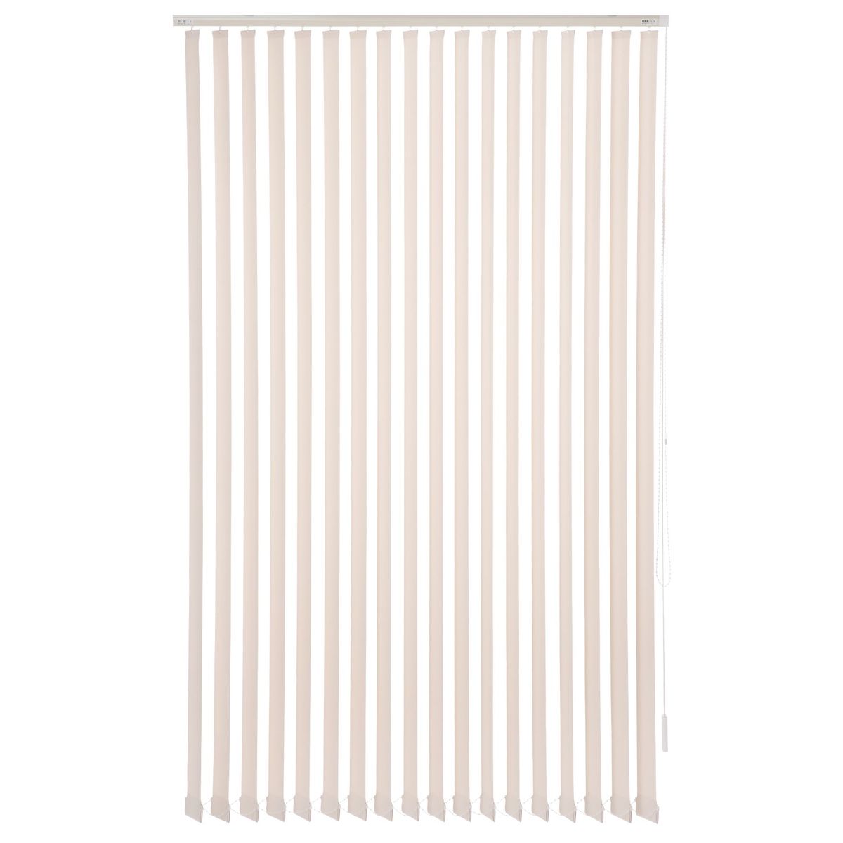 BERTEX - Cortina Vertical Screen 170cm ancho x 230cm alto Persiana Beige BERTEX