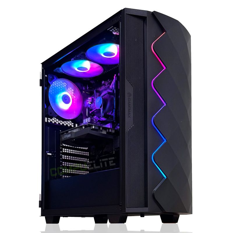 COMPU ELITE - PC Gamer Amd Ryzen 5 5600GT 6-Core + RADEON + A520 WIFI + 16GB DDR4 + SSD 500GB