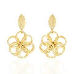 VC ACCESORIOS - Aros bañados en Oro Margarita