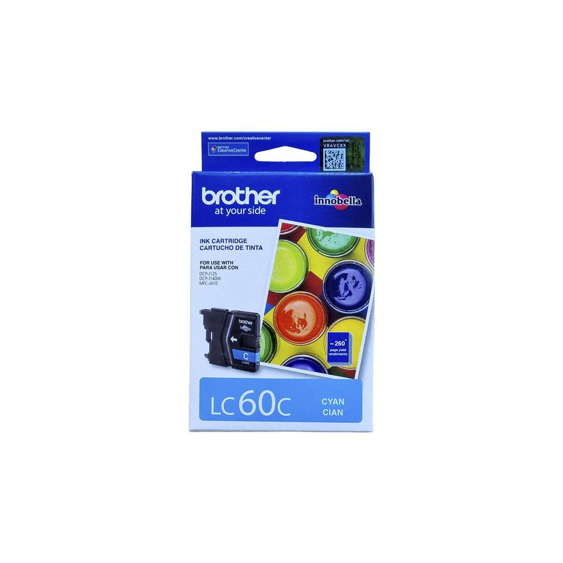 BROTHER - Cartucho de Tinta Brother LC60BK 300 páginas Negro BROTHER