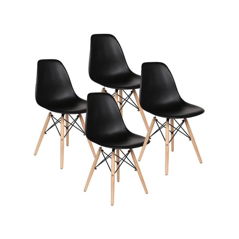 KLIK - Pack de 4 Sillas Eames Negra KLIK
