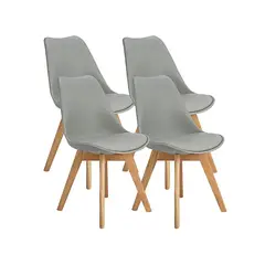 KLIK - Pack de 4 Sillas Tulip Gris