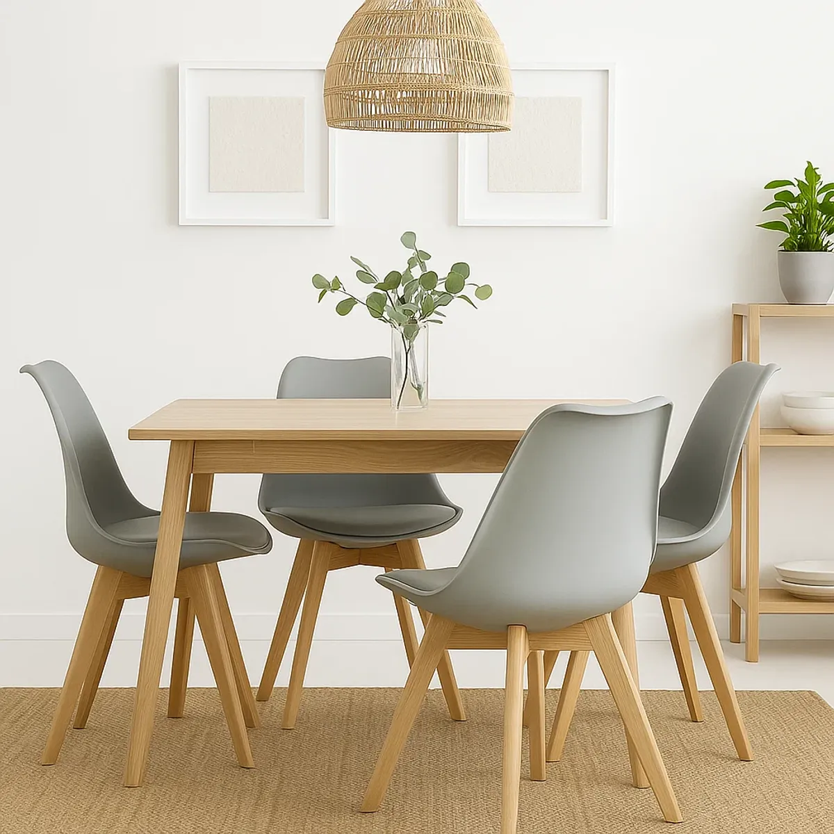 KLIK - Pack de 4 Sillas Tulip Gris KLIK