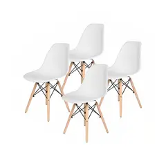 KLIK - Pack de 4 Sillas Eames Blancas