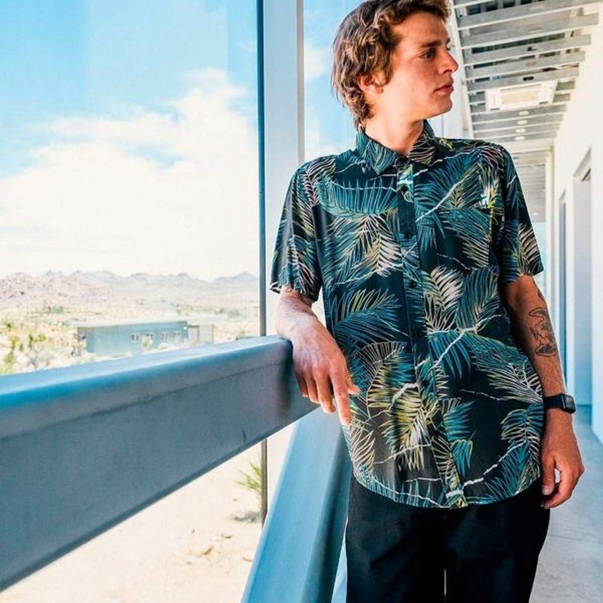 VOLCOM - Camisa CAMISA HALL PASS SS Hombre Negro Volcom - Negro