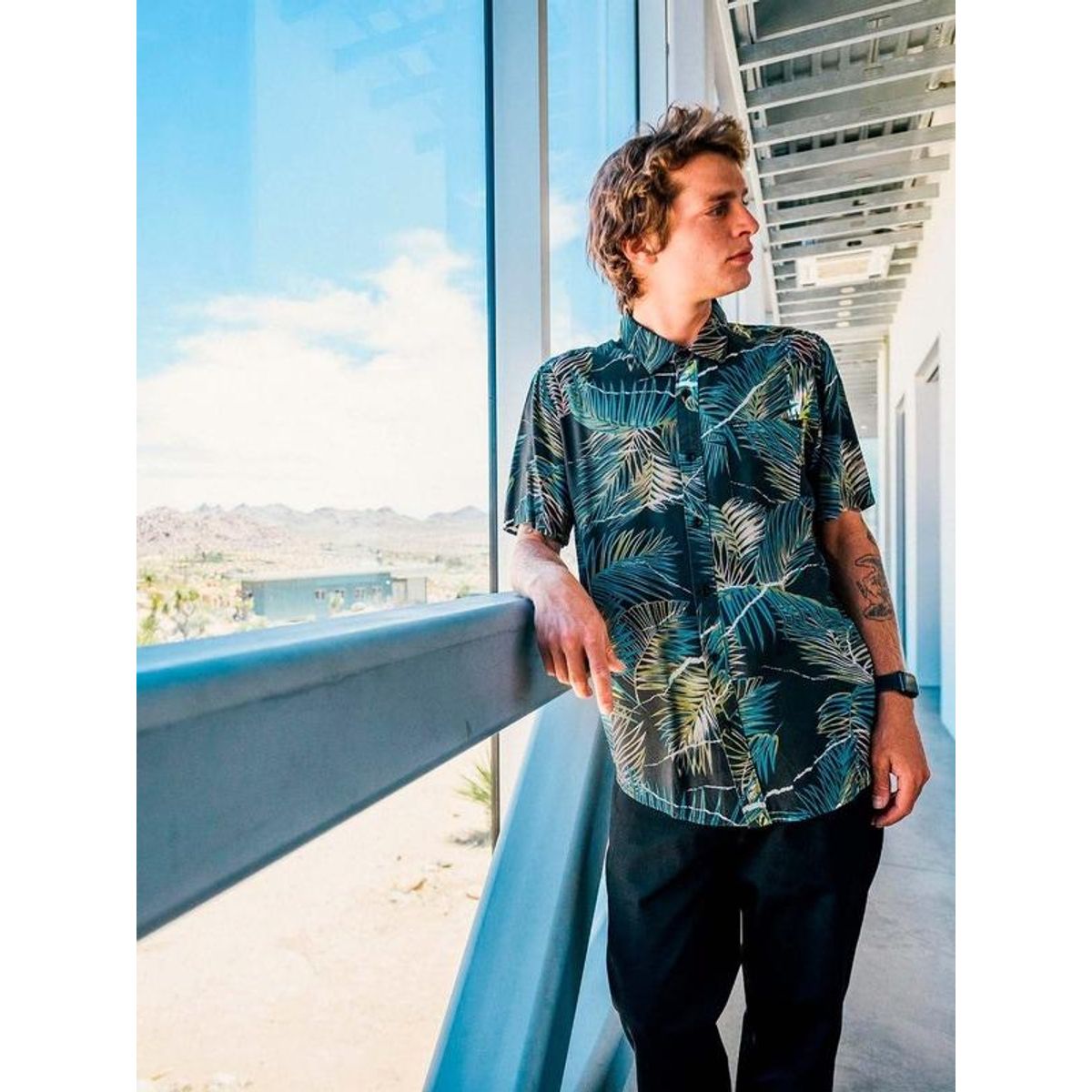 VOLCOM - Camisa CAMISA HALL PASS SS Hombre Negro Volcom - Negro