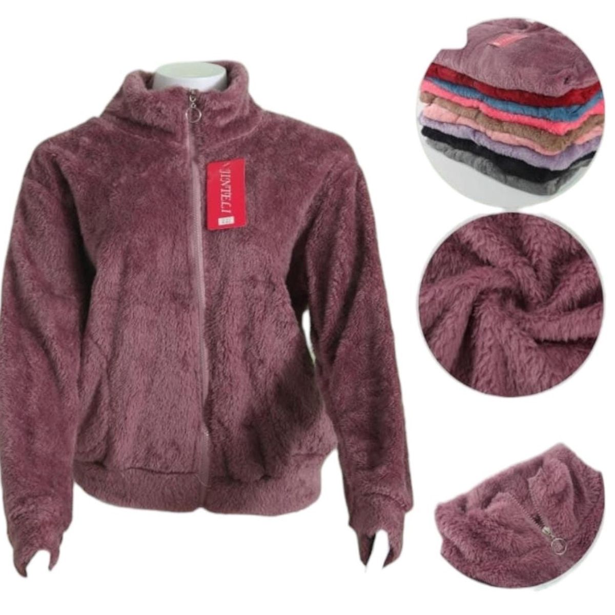 AGW - Pack 3 Polerones Mujer Corderito