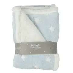 INFANTI - Frazada Cuna 2 Capas INFANTI, Azul
