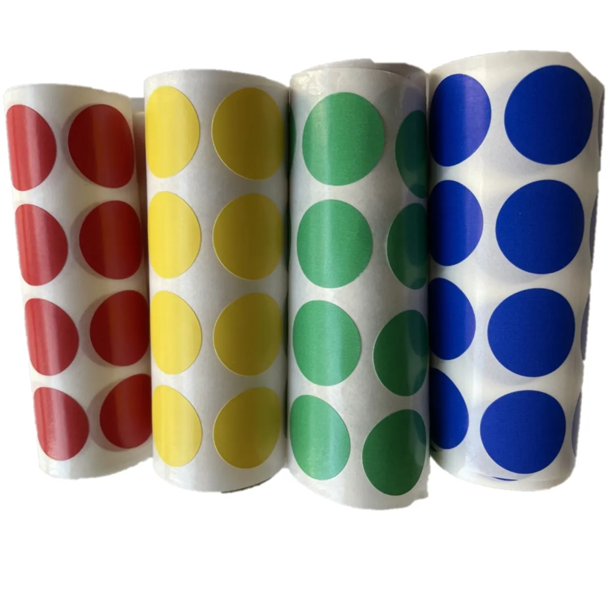 GENERICO - 800 Etiquetas Adhesivas Redondas 4 Colores de 20 mm Diametro