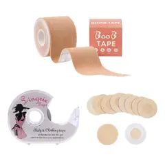 VICALLY FASHION - Boob Tape + 10 Pezoneras Desechables + Cinta Doble Faz