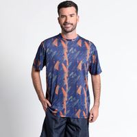 Polera Manga Corta Full Print Deportiva Regular Fit