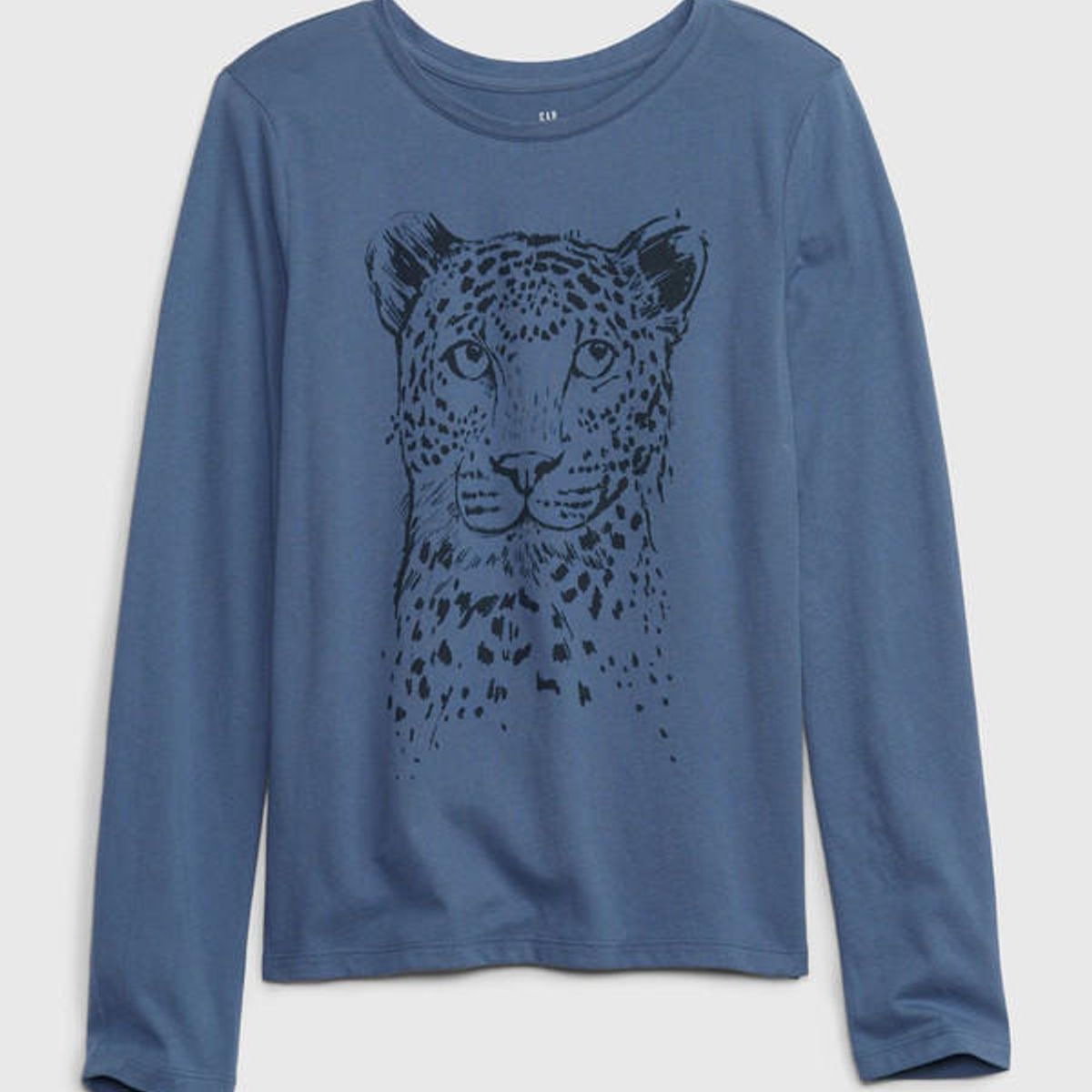 GAP - Polera Manga Larga 1 Algodón Orgánico Azul GAP