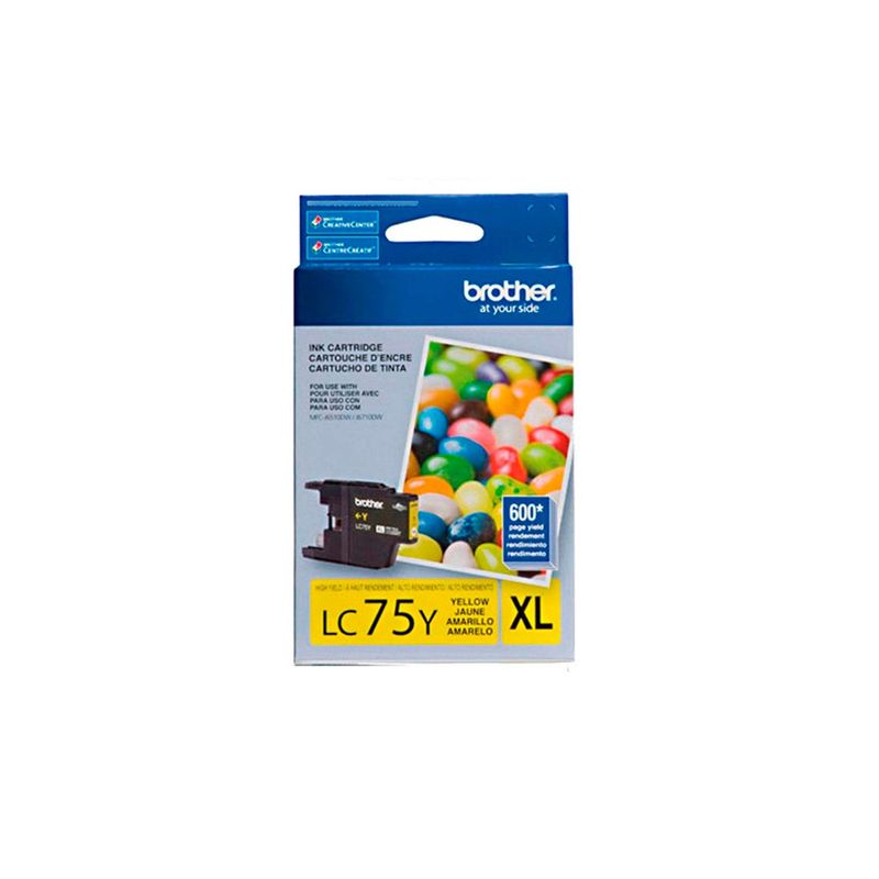 BROTHER - Cartucho Tinta Brother LC75Y 600 páginas Amarillo