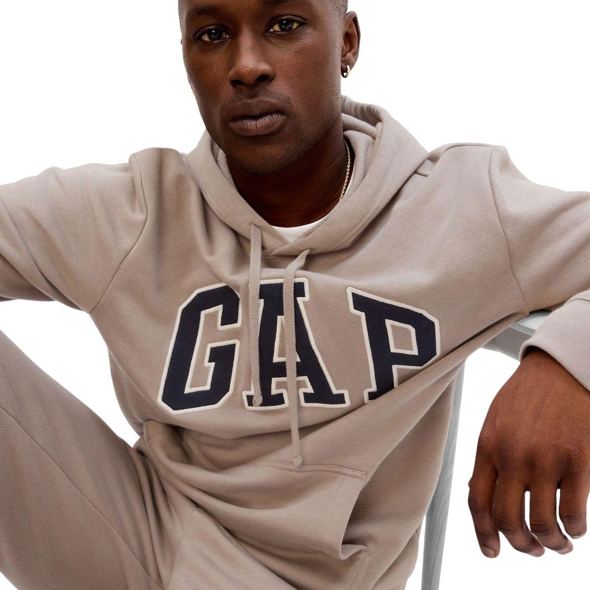 GAP - Poleron Logo Sin Cierre Beige GAP