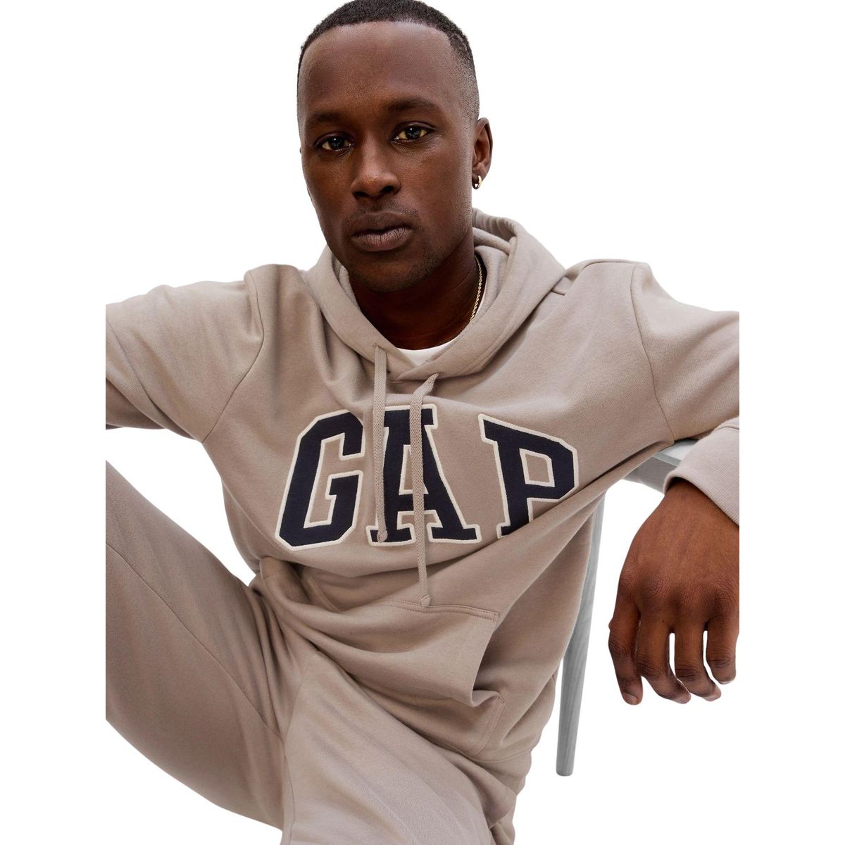 GAP - Poleron Logo Sin Cierre Beige GAP