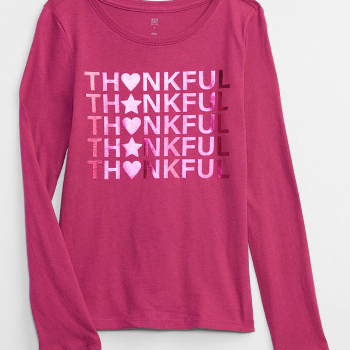 GAP - Polera Manga Larga Gráfica Fucsia GAP