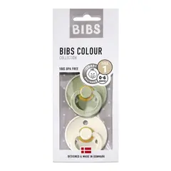 BIBS - Pack Chupetes Talla 1 - Sage/Ivory