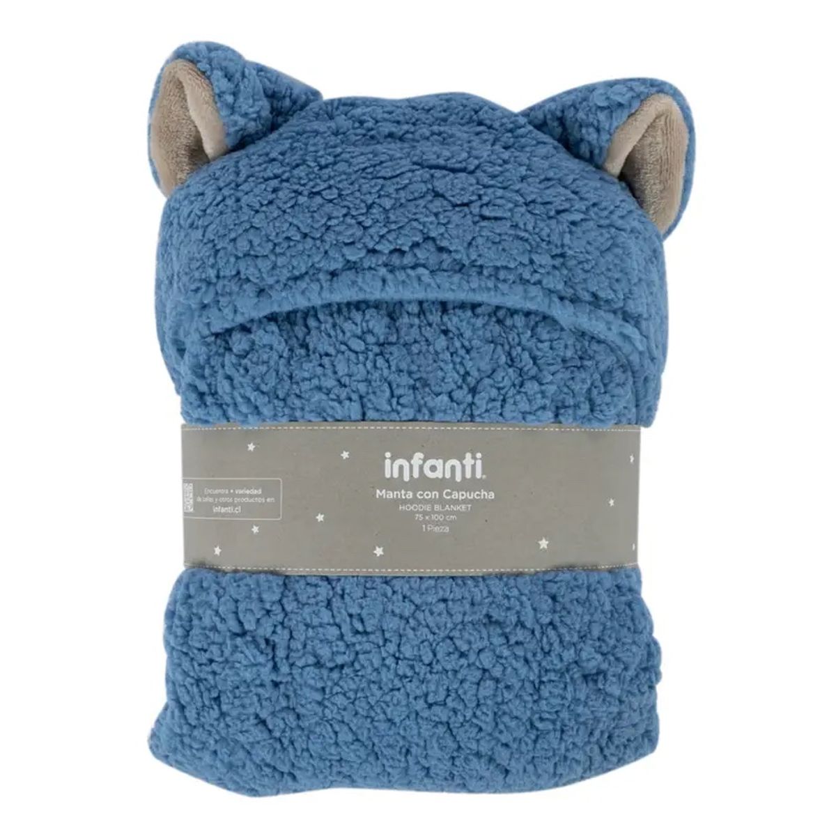 INFANTI - Frazada Poncho INFANTI Sherpa Azul