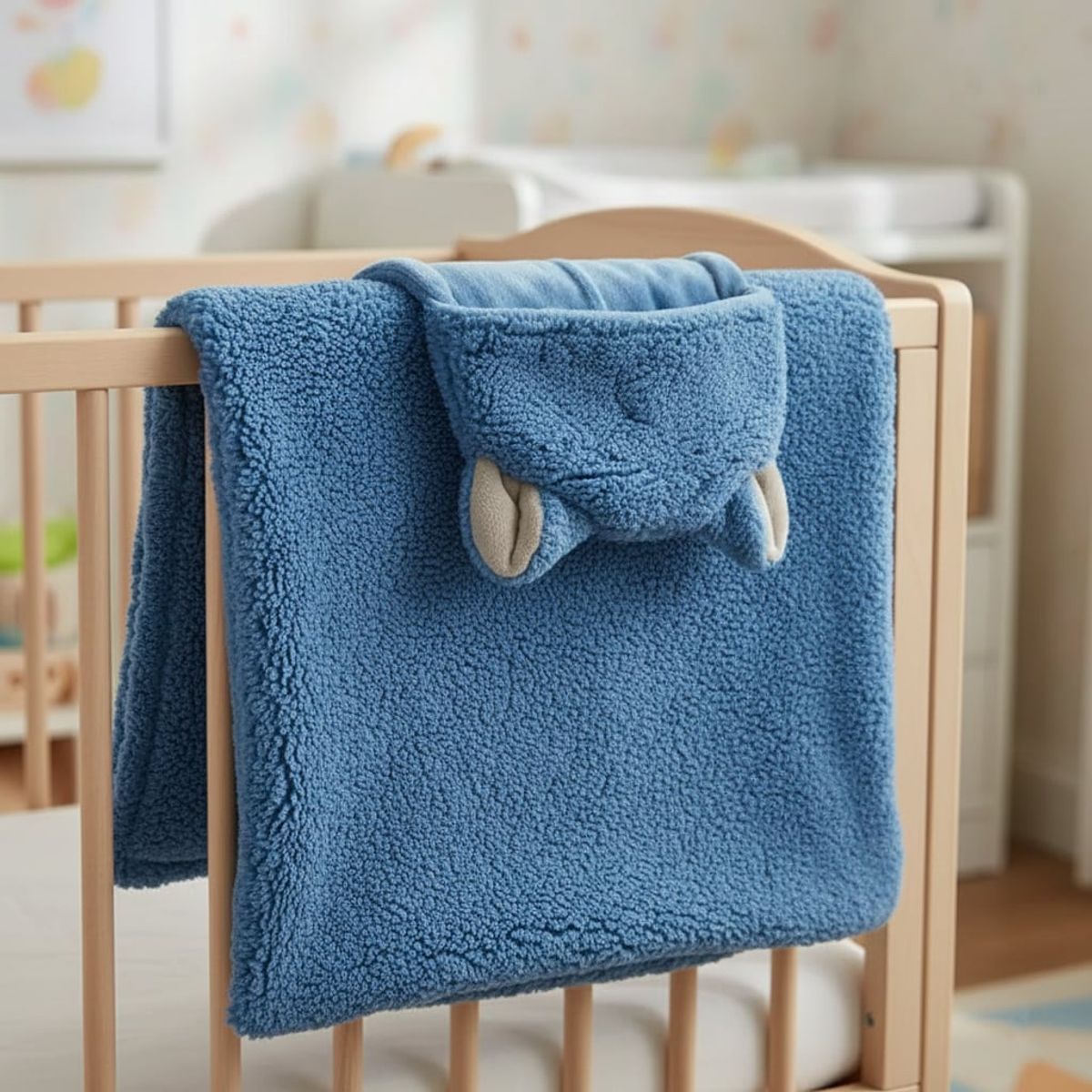 INFANTI - Frazada Poncho INFANTI Sherpa Azul