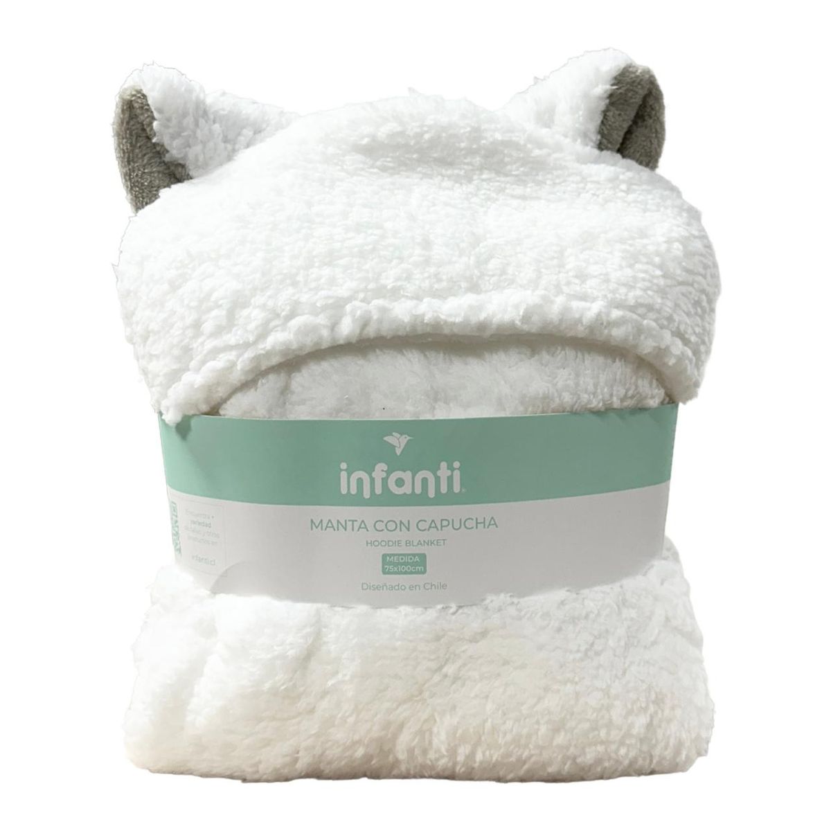 INFANTI - Frazada Poncho INFANTI Sherpa Blanco