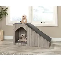 MYFAV - Sauder Pet Home Casa Para Perros Rufus Con Rampa