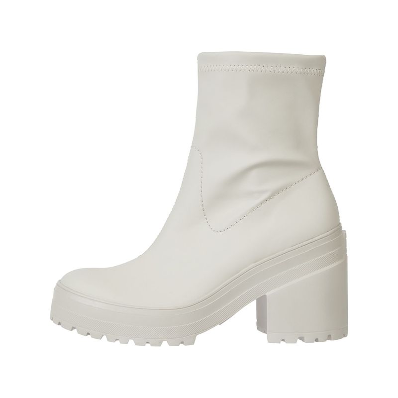 TOMMY HILFIGER - Botines De Tejido Vegano Crema Tommy Hilfiger