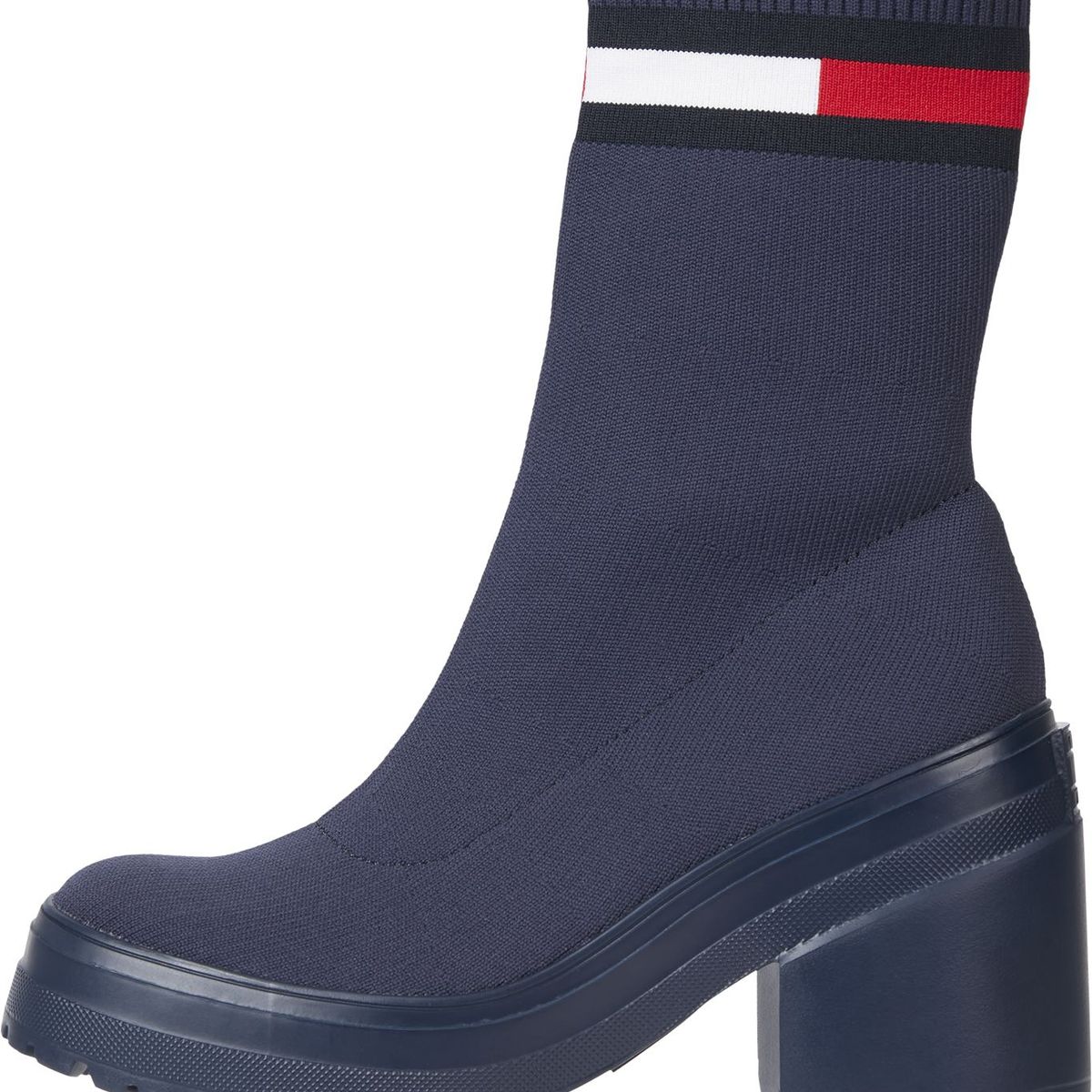 TOMMY HILFIGER - Botas De Punto Resistentes Al Agua Azul Tommy Hilfiger
