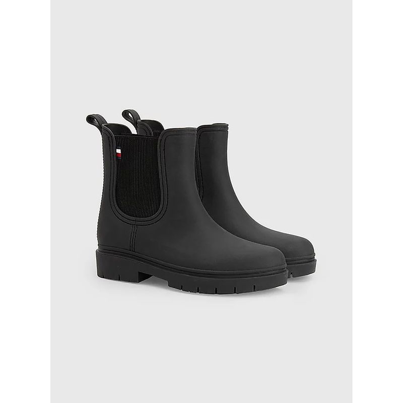 TOMMY HILFIGER - Botas De Lluvia Chelsea Negro Tommy Hilfiger