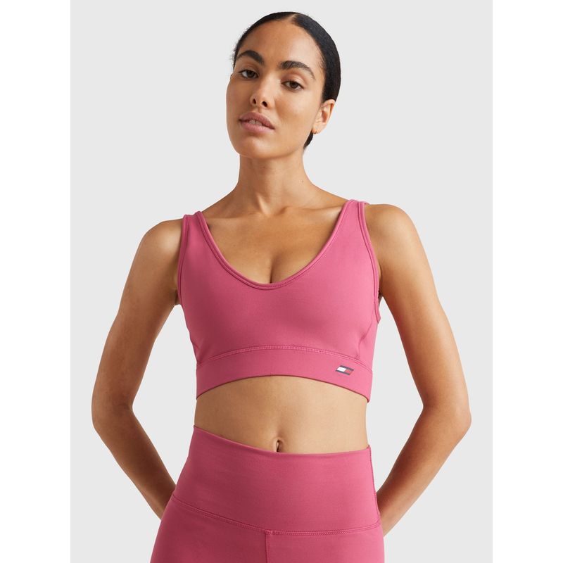 TOMMY HILFIGER - Peto Sport Essential Sujeción Ligera Rosa Tommy Hilfiger