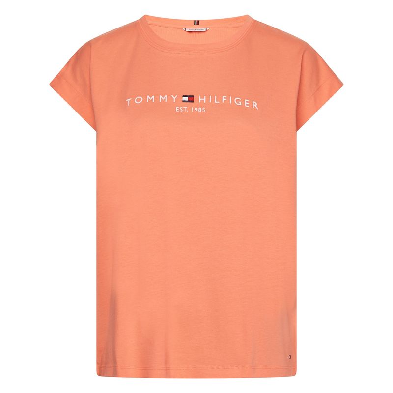 TOMMY HILFIGER - Polera Established 1985 Logo Damasco Tommy Hilfiger.