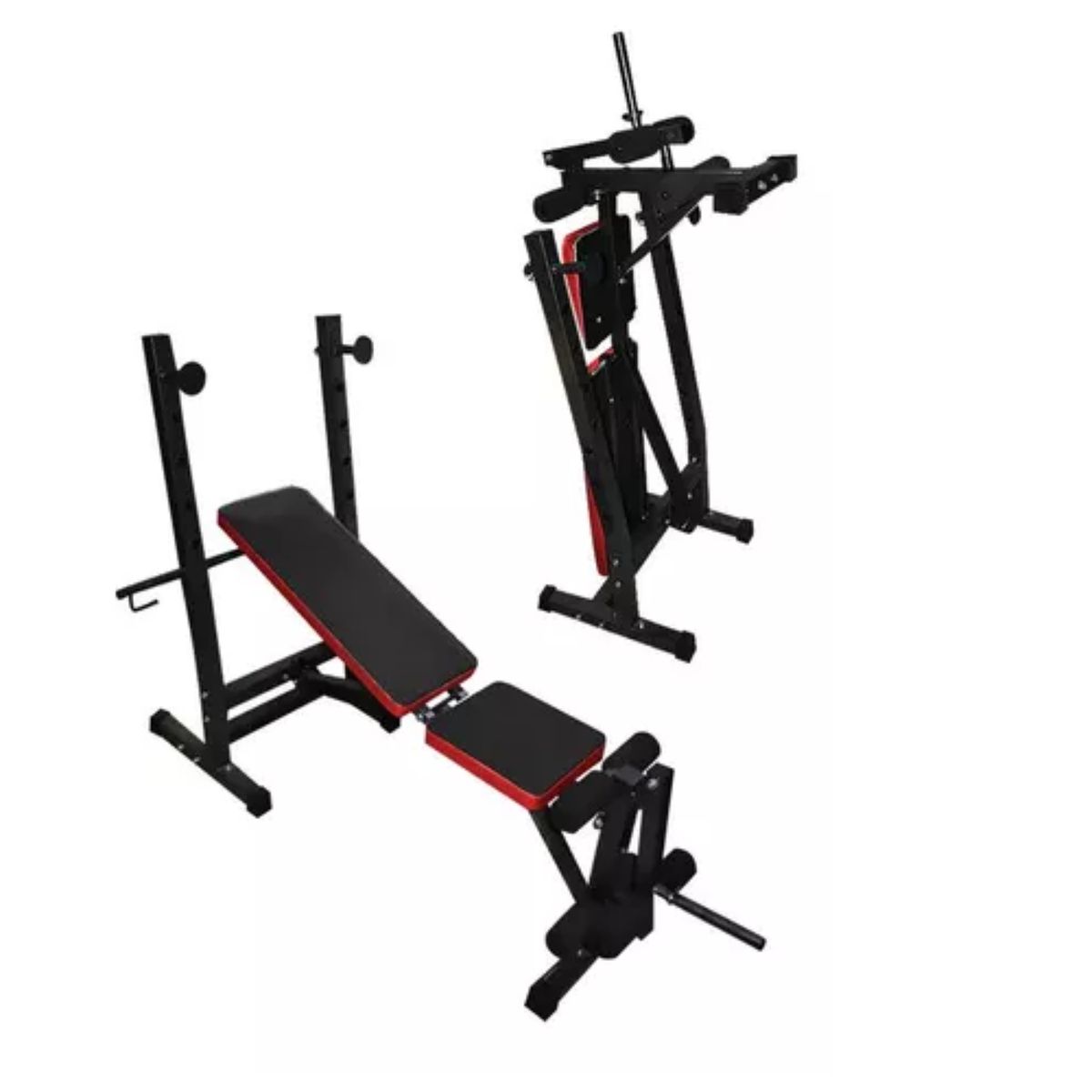 LUMAX - Press Banco Para Pecho y Piernas Multifuncion Plegable