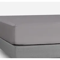 Sábana Inferior 300 Hilos Algodón Plata Súper King