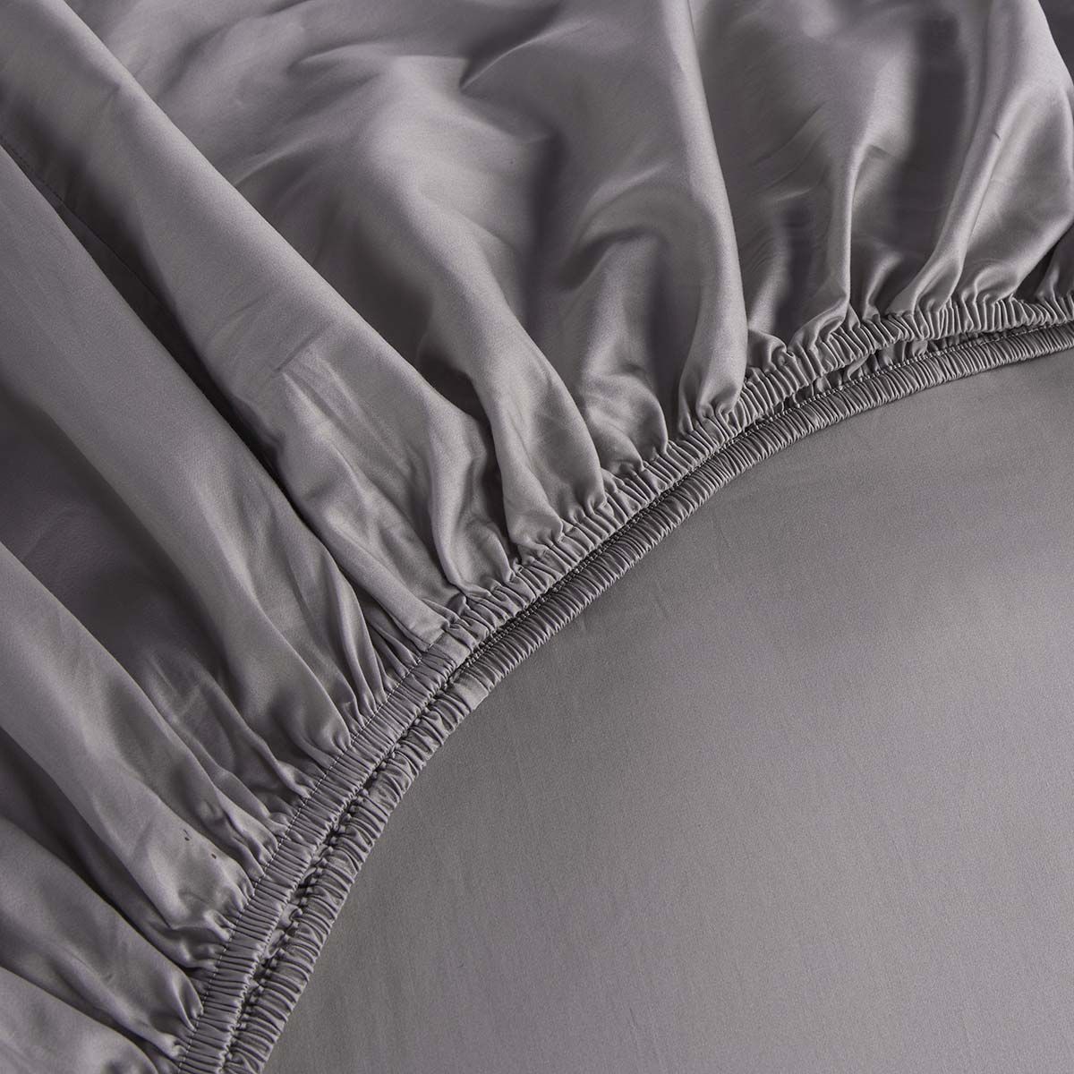 ROSEN - Sábana Inferior Rosen 300 Hilos Algodón Plata Súper King