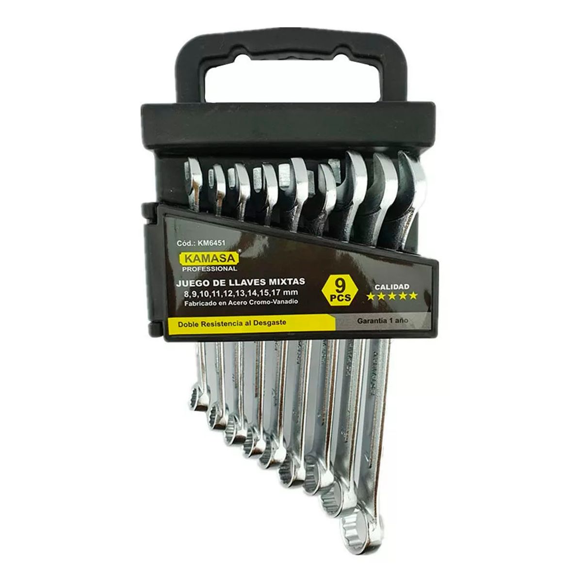 GENERICO - Set Juego De Llaves Punta De Corona 9 Piezas Kamasa Km6451