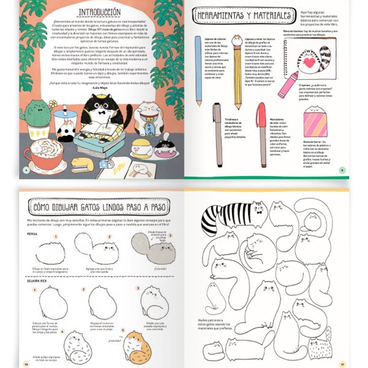 EDITORIAL CONTRAPUNTO - Dibuja 101 Cosas De Gatos