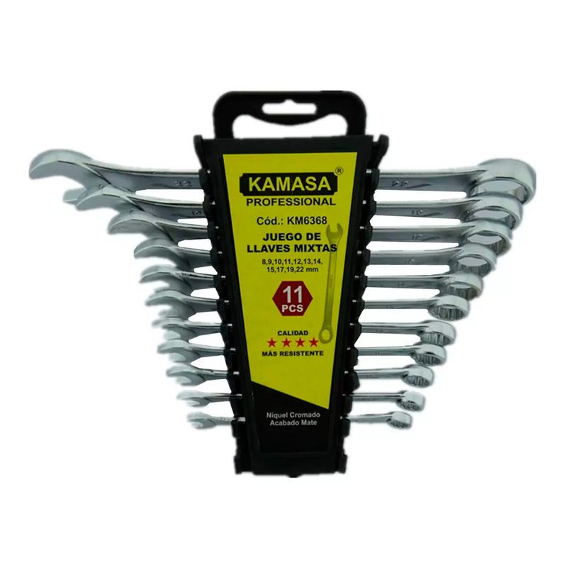 KAMASA - Kit Juego De Llaves Punta De Corona 11 Piezas Kamasa Km6368