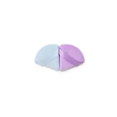 MAX BELLE - Mini Esponjas De Terciopelo Triangular Para Maquillaje Azul Y Morado