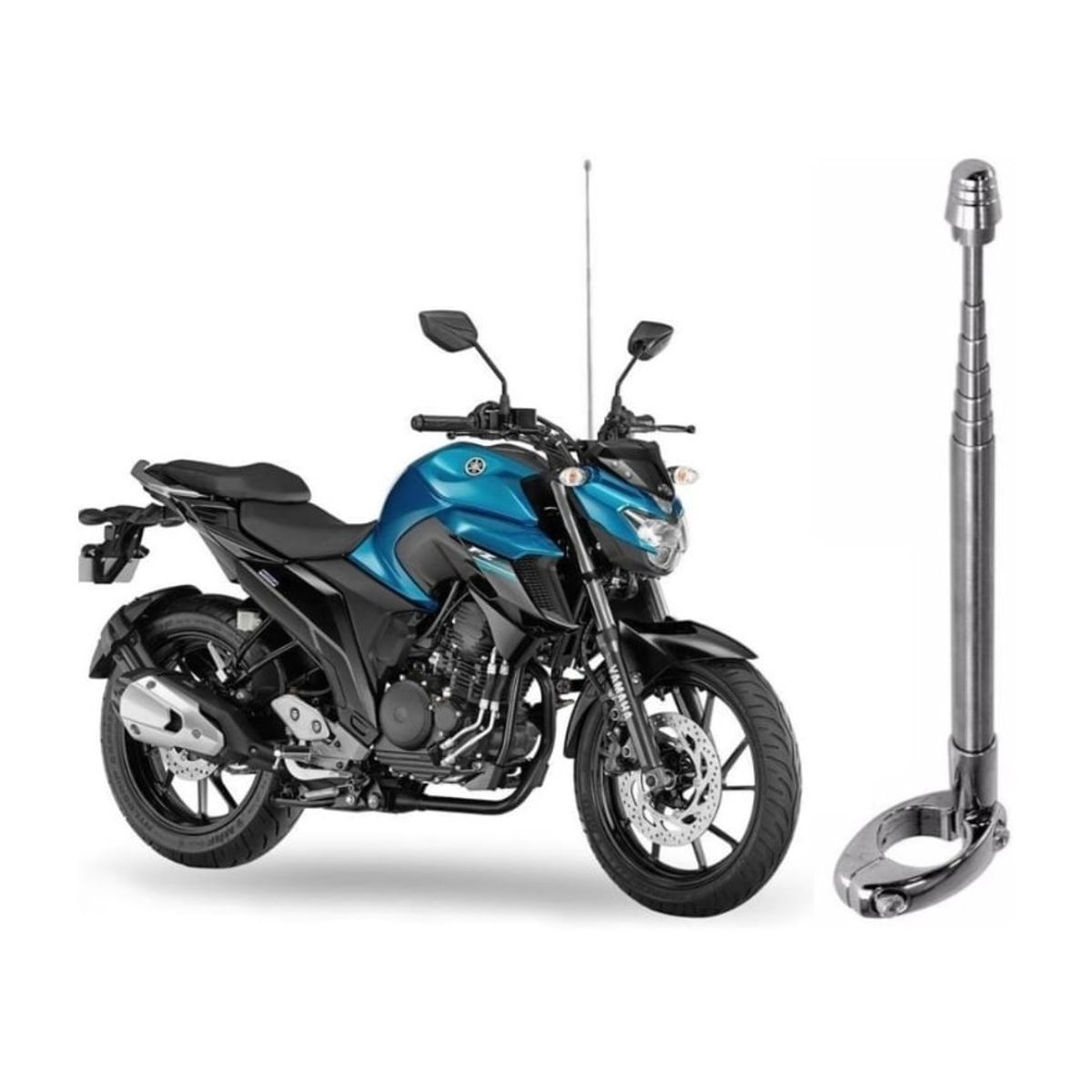 GENERICO - Antena de seguridad corta hilo para motos