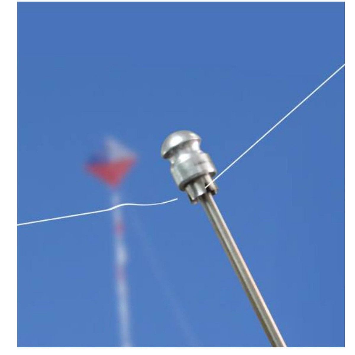 GENERICO - Antena de seguridad corta hilo para motos